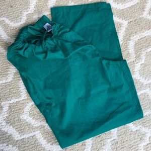Hunter green scrub pants
